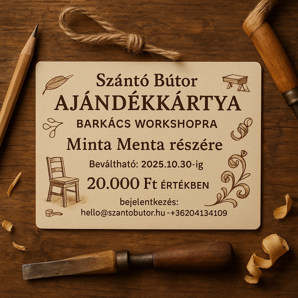 szántó bútor ajándékkártya